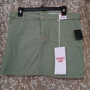 Celebrity Pink Sage Green Tab Waist Skirt